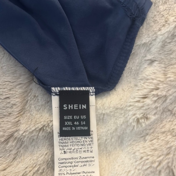 SHEIN Navy Blue Apparel NWOT - Picture 2 of 4